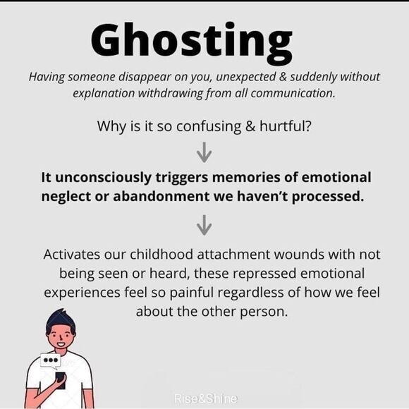Ghosting Awareness Hurts And causes trauma - Picture 2 of 5